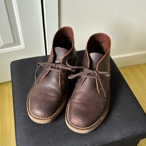 Clarks Men's Bushacre 3 Chukka Boot Dark Brown Barely Used 8.5
